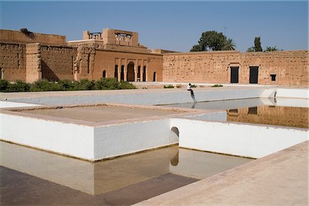 El Badi Palace, Marrakech. 1578. Pool Stock Photo - Rights-Managed, Code: 845-02727049