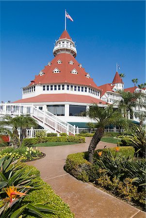 Hotel del Coronado, Coronado, California, USA. 1888. Exterior. Foto de stock - Con derechos protegidos, Código: 845-02727067