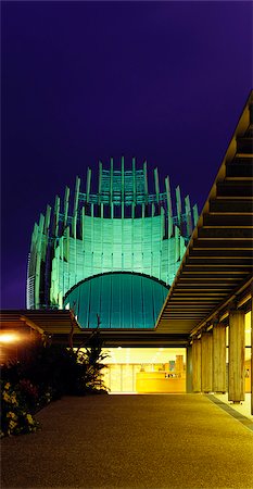 Tjibaou Centre culturel de Nouméa. Architecte : Renzo Piano Photographie de stock - Rights-Managed, Code: 845-02727118