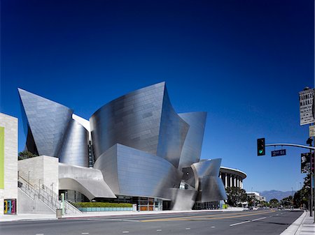 Walt Disney Concert Hall, Los Angeles, en Californie. Architectes Frank Gehry Photographie de stock - Rights-Managed, Code: 845-02727165