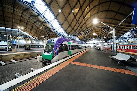 Southern Cross Station, formerly Spencer Street Station, Melbourne. Grimshaw Architects Stock Photo - Rights-Managed, Code: 845-02727208