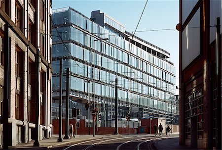 simsearch:845-02727424,k - Transport Interchange, Manchester. Architect: Ian Simpson Architects. Fotografie stock - Rights-Managed, Codice: 845-02727418