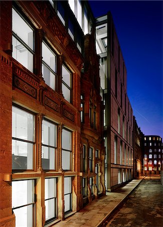 draperies glass - 55 Princess Street, Manchester. Architect: Hodder Associates Stock Photo - Rights-Managed, Code: 845-02727433