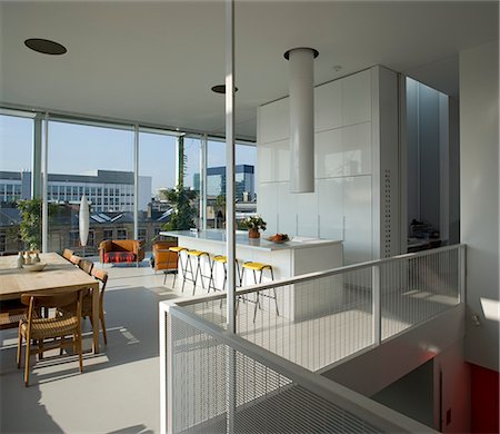 roger - Roof Garden Apartment, London. Architect: Tonkin Liu with Richard Rogers Stock Photo - Rights-Managed, Code: 845-02727595