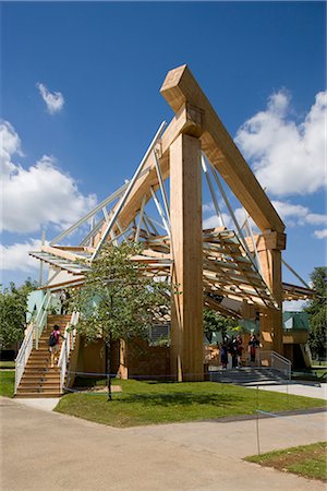 serpentin - Serpentine Gallery Pavilion 2008, Serpentine Gallery, Hyde Park, London. Architect: Gehry Partners. Foto de stock - Con derechos protegidos, Código: 845-02727748