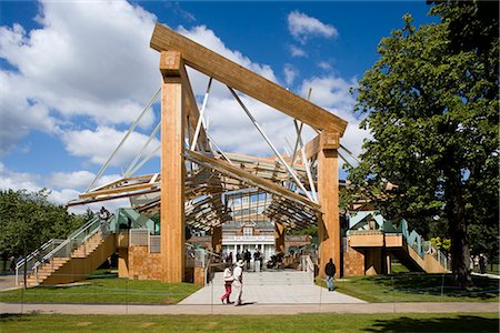 simsearch:845-02728731,k - Serpentine Gallery Pavilion 2008, Serpentine Gallery, Hyde Park, London. Architekt: Gehry Partners. Stockbilder - Lizenzpflichtiges, Bildnummer: 845-02727749