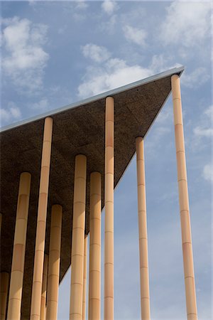 exhibition centre - Spanish Pavilion, Expo Zaragoza 2008, Zaragoza. Architect: Patxi Mangado. Foto de stock - Direito Controlado, Número: 845-02727777