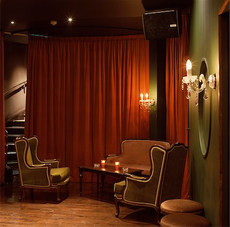 Rex Cinema Bar, London. Seating area 03. Stock Photo - Rights-Managed, Code: 845-02728679