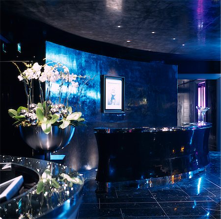 reception desk of luxury hotels - G Hotel, Galway, Ireland - Reception. Designer, Philip Treacey. Douglas Wallace Architects. Interiors: Stephen Treacey. Stock Photo - Rights-Managed, Code: 845-02728804