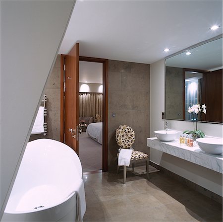 G Hotel, Galway, Ireland - Suite. Designer, Philip Treacey. Douglas Wallace Architects. Interiors: Stephen Treacey. Foto de stock - Con derechos protegidos, Código: 845-02728832