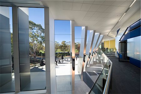 research building - John Rideau School of Medical Research, Canberra, Australie. Architecte : Lyons. Photographie de stock - Rights-Managed, Code: 845-02729001