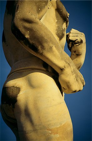 Mussolini Sports Stadium, Rome - Olympic Games 1933 - Statues - Fascist architecture Fotografie stock - Rights-Managed, Codice: 845-02729465