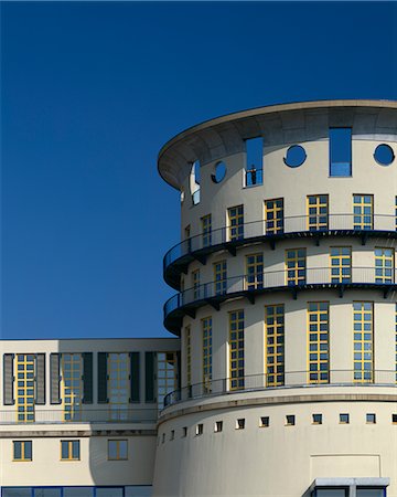 State Music School, Stuttgart, 1987 - 1999. Architect: James Stirling, Michael Wilford and Associates Stock Photo - Rights-Managed, Code: 845-02729524