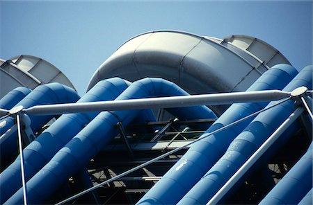 Centre Georges Pompidou, Beaubourg, Paris (1977). Architectes : Renzo Piano et Richard Rogers Photographie de stock - Rights-Managed, Code: 845-03464097