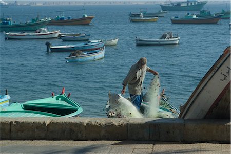 Fisherman, Alexandria, Cairo Stock Photo - Rights-Managed, Code: 845-03464334