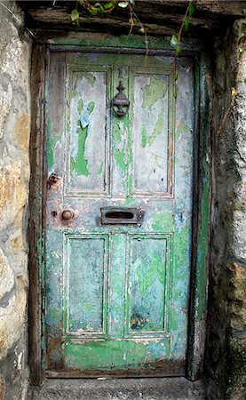 ruined city - Old Weather Beaten Door, St Ives in Corrnwall Stock Photo - Rights-Managed, Code: 845-03464468