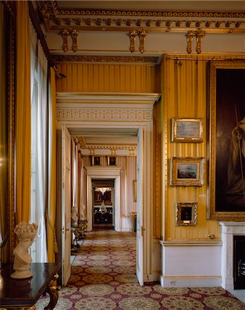 stately house - Apsley House. View from the Yellow Drawing Room looking through doorway towards the Dining Room. Stock Photo - Rights-Managed, Code: 845-03464632
