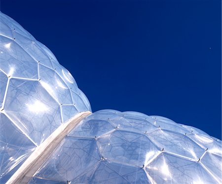 The Eden Project, Bodelva, Cornwall. Architects: Nicholas Grimshaw Fotografie stock - Rights-Managed, Codice: 845-03463287