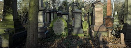eerie tombstones - Abney Park Cemetery, Stoke Newington, London. Stock Photo - Rights-Managed, Code: 845-03463370