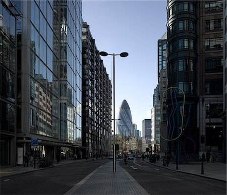 street with city background - Liverpool Street, London. Stock Photo - Rights-Managed, Code: 845-03463423