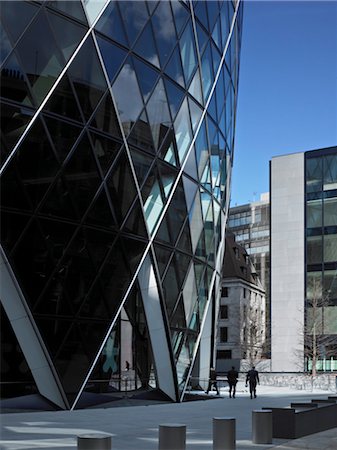 Swiss Re Building, (The Gherkin) St Mary Axe, London Stock Photo - Rights-Managed, Code: 845-03463481