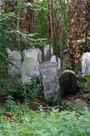 Headstones, Tower Hamlets Cemetery Park, London. Stock Photo - Rights-Managed, Code: 845-03463527