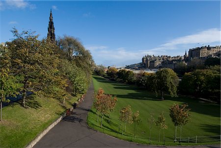 simsearch:845-03777435,k - Princes Gardens, Edinburgh. Fotografie stock - Rights-Managed, Codice: 845-03463784