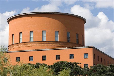 Public Library, Stockholm.  Architects: Erik Gunnar Asplund Stock Photo - Rights-Managed, Code: 845-03552483