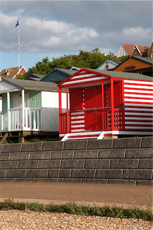 Beach huts, Whitstable beach, Kent. Stock Photo - Rights-Managed, Code: 845-03552553