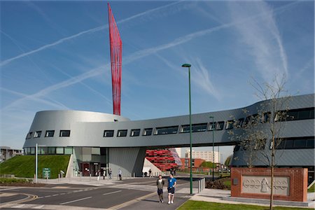 Jubiilee Campus Extension, University of Nottingham, Nottingham.  Architects: Make Architects Foto de stock - Con derechos protegidos, Código: 845-03552570