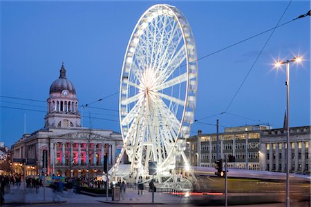 Old Market Square, Nottingham, England. RIBA Award winning redevelopment.  Architects: Gustafson Porter Foto de stock - Con derechos protegidos, Código: 845-03552582