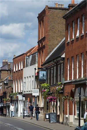 Eton High Street, Eton, près de Windsor, Berkshire Photographie de stock - Rights-Managed, Code: 845-03552652