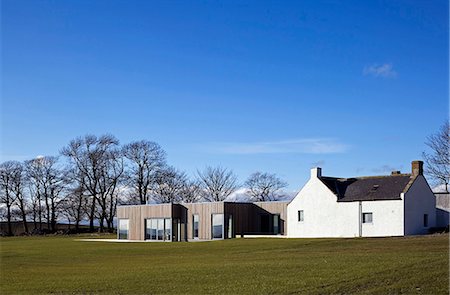 House on the Hill, Aberdeenshire.  Architects: Paterson Architects Stock Photo - Rights-Managed, Code: 845-03552976