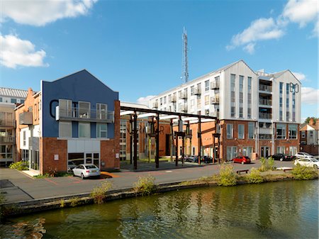 simsearch:845-03553208,k - Electric Wharf, Coventry.  Architects: Bryant Priest Newman Fotografie stock - Rights-Managed, Codice: 845-03553034