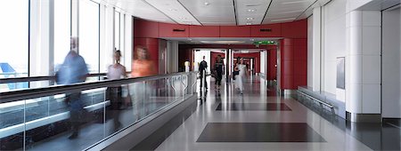 railing steel - London Gatwick Airport. Architects: GMW Architects,Wilkinson Eyre Architects Stock Photo - Rights-Managed, Code: 845-03720430