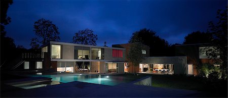 residential house pool - Kaplan Wright House, Los Angeles. Architects: Susan Minter Stock Photo - Rights-Managed, Code: 845-03720610