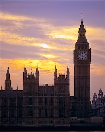 London, Houses of Parliament and Big Ben in the City of Westminster. Foto de stock - Con derechos protegidos, Código: 845-03720957