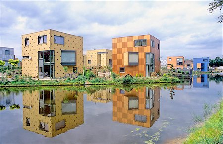 dutch (places and things) - Netherlands, Overijssel, Enschede, residentials in Eschmarke quarter Stock Photo - Rights-Managed, Code: 845-03720979