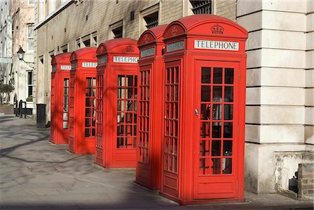 red telephone - Old-fashioned red telephone boxes, Broad Court, near the Royal Opera House, Covent Garden, London, WC2, England Stock Photo - Rights-Managed, Code: 845-03721225