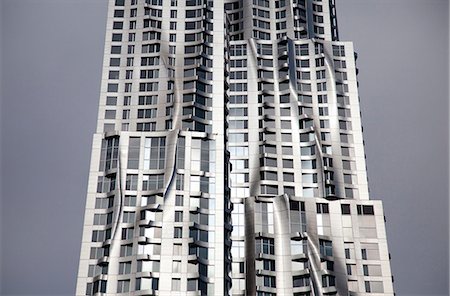 simsearch:845-03721258,k - Beekman Tower, 8 Spruce Street, Lower Manhattan, New York. Hochhaus, gemischte Nutzung. Architekten: Gehry Partners LLP Stockbilder - Lizenzpflichtiges, Bildnummer: 845-03721294