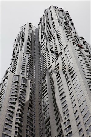 simsearch:845-03721258,k - Beekman Tower, 8 Spruce Street, Lower Manhattan, New York. High-Rise mixed use. Architects: Gehry Partners LLP Stock Photo - Rights-Managed, Code: 845-03721295