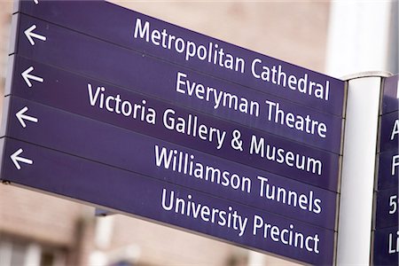 Street sign in Liverpool, Merseyside, England, UK Foto de stock - Con derechos protegidos, Código: 845-03721392