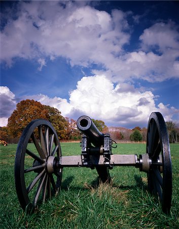 CIVIL WAR CANNON PEA RIDGE NATIONAL MILITARY PARK PEA RIDGE AR Foto de stock - Con derechos protegidos, Código: 846-05647038