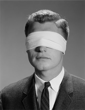 1960s YOUNG MAN WEARING BLINDFOLD Stock Photo - Rights-Managed, Code: 846-05647932