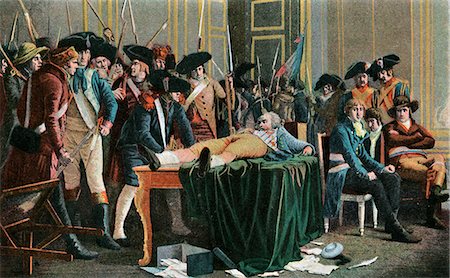 français (relatif à la france) - 1794 ROBESPIERRE BLESSÉS ATTEND SA RÉVOLUTION FRANÇAISE DE TERREUR DE L'EXÉCUTION Photographie de stock - Rights-Managed, Code: 846-06112068