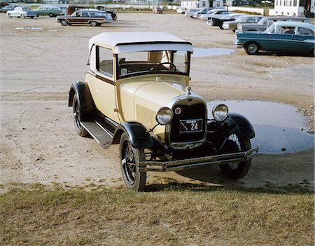 parking lot overhead - 1920s 1929 FORD COUPE Stock Photo - Rights-Managed, Code: 846-06112089