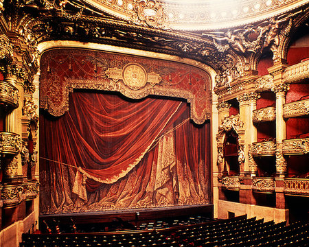 paris france real estate - 1980s THE PALAIS GARNIER OPERA HOUSE HALL OF THE OPERA PARIS FRANCE Stock Photo - Rights-Managed, Code: 846-09181854