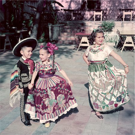 MEXICAN CHILDREN DANCING SAN ANTONIO TEXAS SOMBRERO Stock Photo - Rights-Managed, Code: 846-02794191