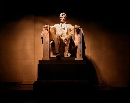 PRESIDENT LINCOLN MEMORIAL STATUE WASHINGTON DC Stock Photo - Rights-Managed, Code: 846-02794412