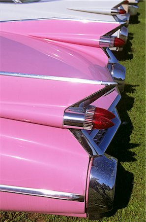 GROS PLAN DES NAGEOIRES SUR CADILLAC ROSE Photographie de stock - Rights-Managed, Code: 846-02794637